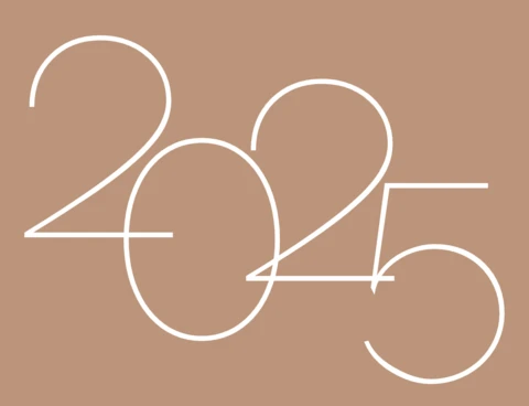 Modern 2025 Year Design Template in Minimalist Style