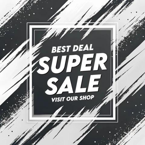 Bold Brush Stroke Sale Template for Promotional Posters