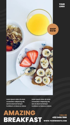 Modern Sleek Promotional Social Media Story Post Design Template
