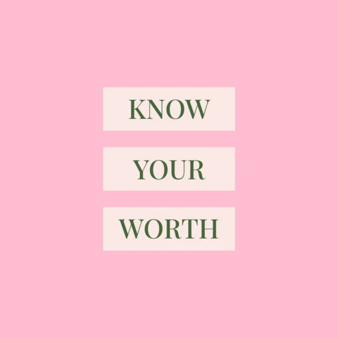 Know Your Worth Quote Instagram Post Design Template