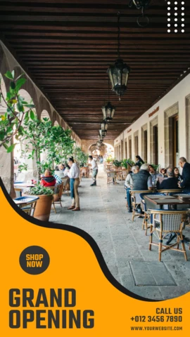 Eye-Catching Restaurant Flyer Instagram Story Post Design Template