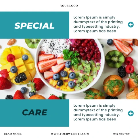 Health Care Advertising Social Media Post Design Template