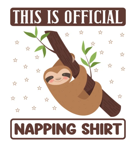 これは私の公式昼寝シャツナマケモノTシャツのデザインテンプレートです。
