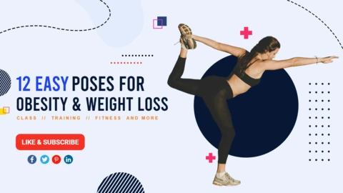 Yoga Teaching YouTube Channel Thumbnail Post Design Template