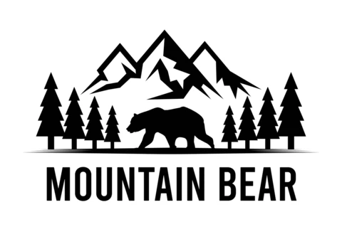 Bergbeer logo-ontwerpsjabloon