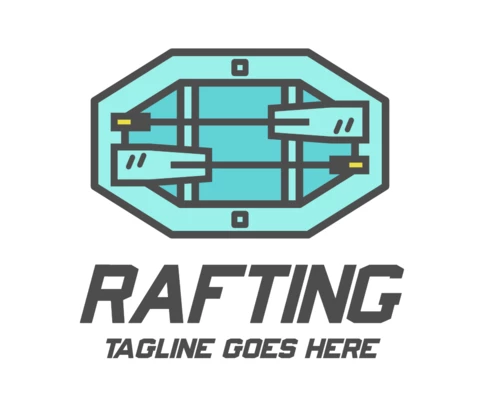 Rafting Logo Template Design