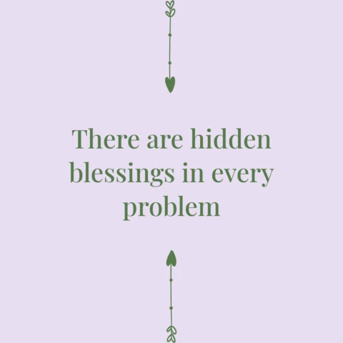 Hidden blessings boho alıntı instagram gönderi tasarım şablonu