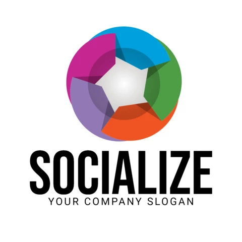 Modèle de logo Socialize