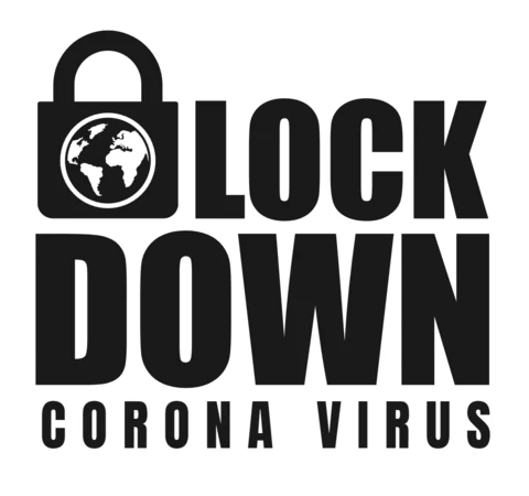 Corona Virus Lock Down Design Template