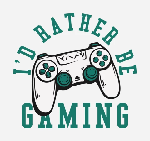 Modèle de conception de t-shirt vintage pour manette de jeu
