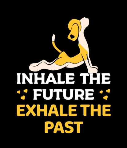 Yoga Posture Upward Dog Funny T-shirt Design