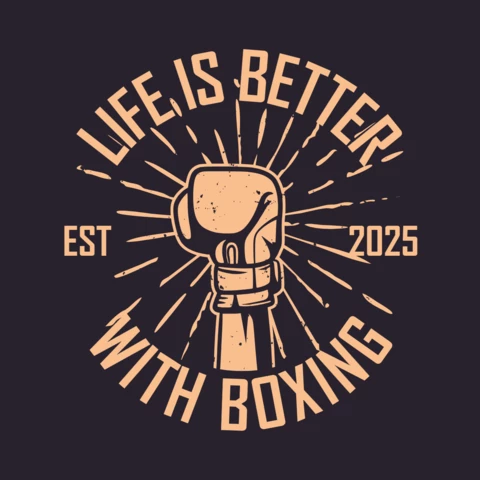 Boxing Vintage Logo Design Template