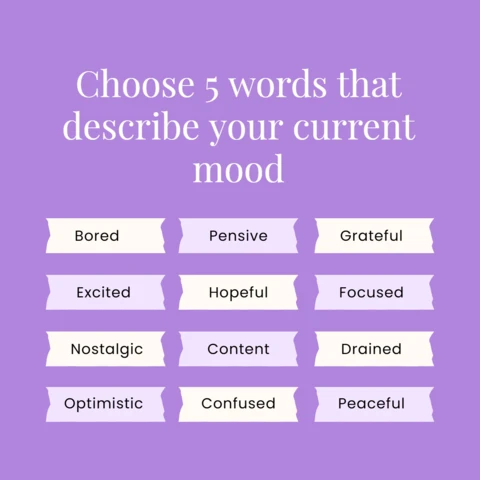 Mood Description Instagram Post Design Template
