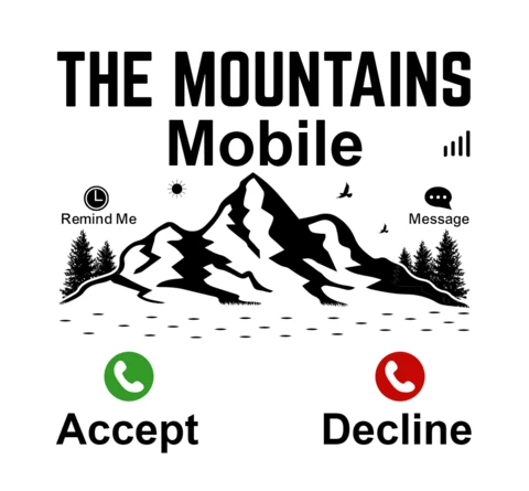 Mountain Call T-Shirt Design Template