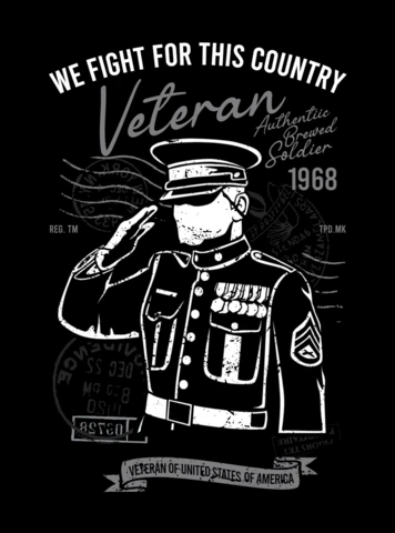 Proud Veteran US Army Vintage T-Shirt Design Template