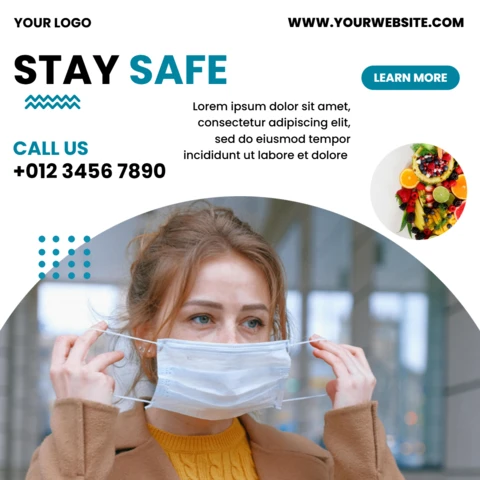 Medical Health Care Instagram Post Design Template