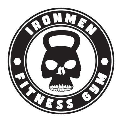 Fitnessstudio Zentrum Schädel Logo Design Vorlage