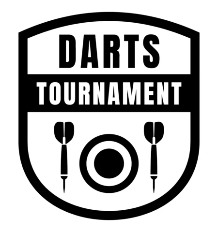 Darts Tounament Logo Design Template