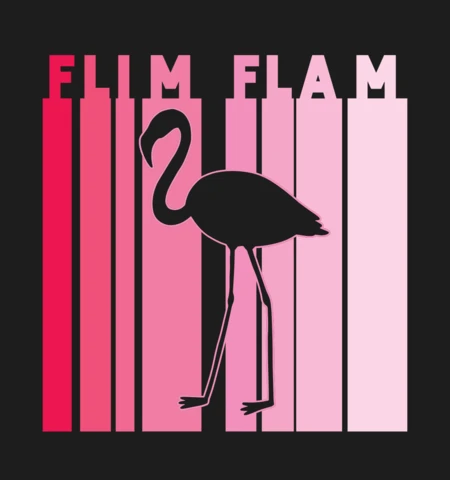 Pink Flamingo T-shirt Design Template