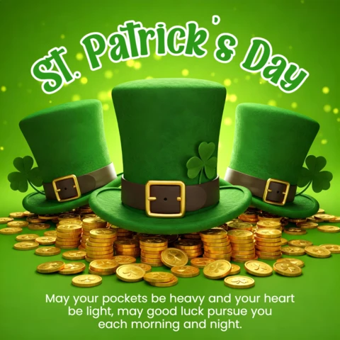 St. Patrick's Day Celebration Template Design for Festive Invitations