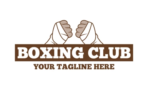 Boxen club logo design Vorlage