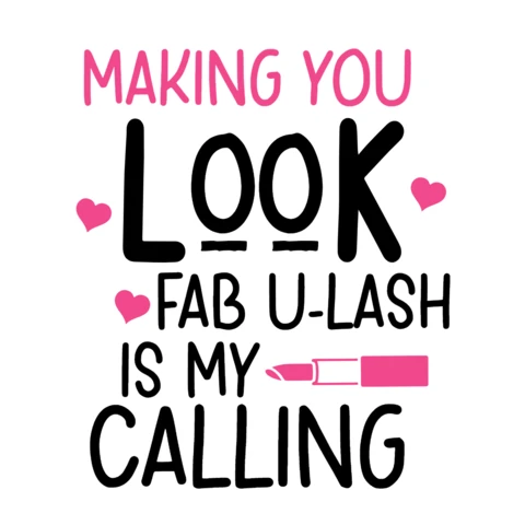Fabu lash is my calling maquillaje plantilla de diseño de camiseta