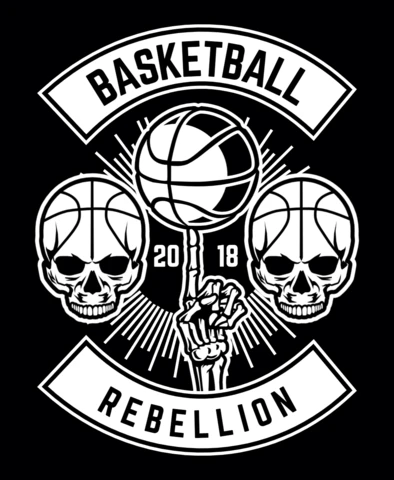 Basketball Rebellion T-Shirt Design Template