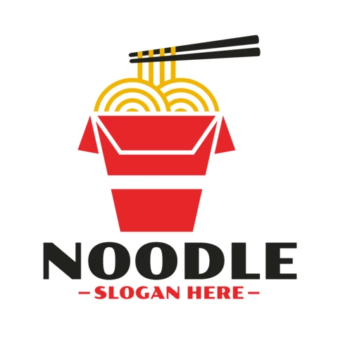 Noodle Logo Design Template