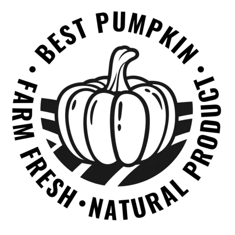 Best Pumpkin Natural Product Logo Design Template