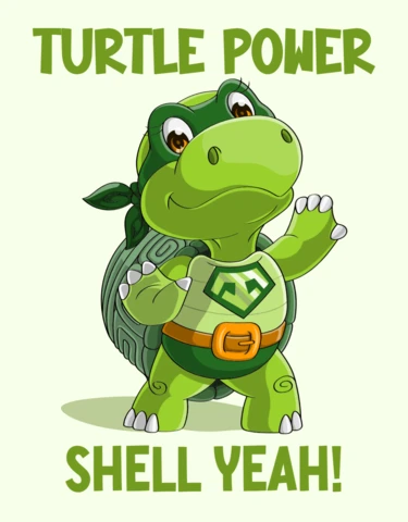 Turtle Power Editable Design Template for Kids Entertainment Products