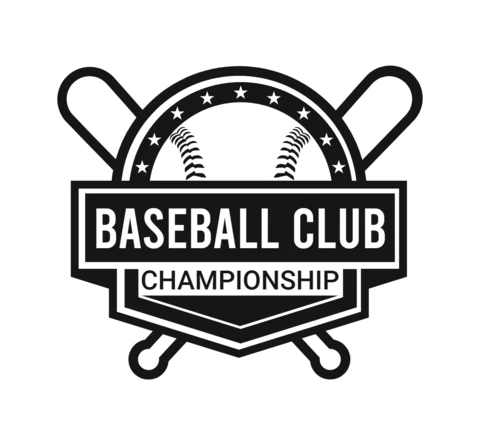 Szablon projektu logo sportowe mistrzostw klubu baseballowego