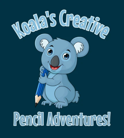 Koala's Creative Pencil Adventures Design Template for Kids
