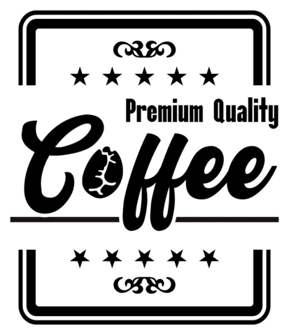 Coffee Label Logo Design Template