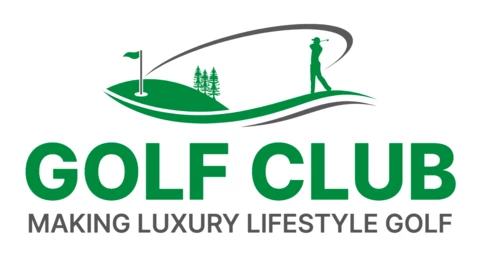 Modelo de design de logotipo de clube de golfe