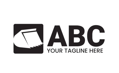 Szablon logo łyżki koparki