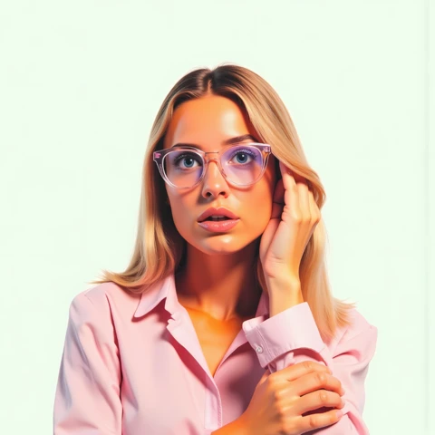 Elegante modello di ritratto di moda per il personal branding