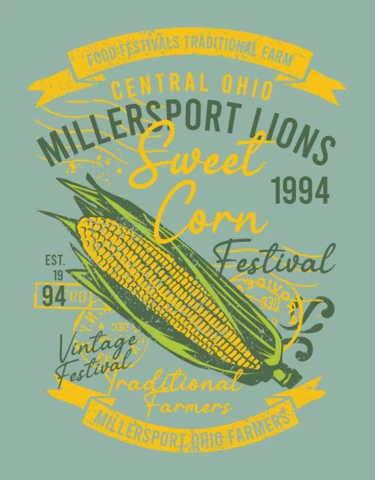 Sweet Corn Festival T-Shirt Design Template