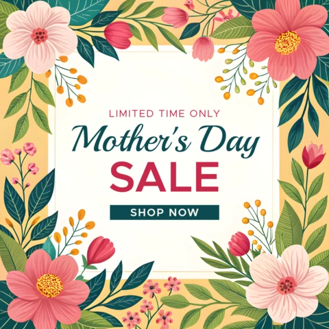 Floral Mother's Day Sale Template | Editable Design for Promotions