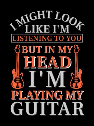 Rockin' Guitarist Quote Design Template for Musicians