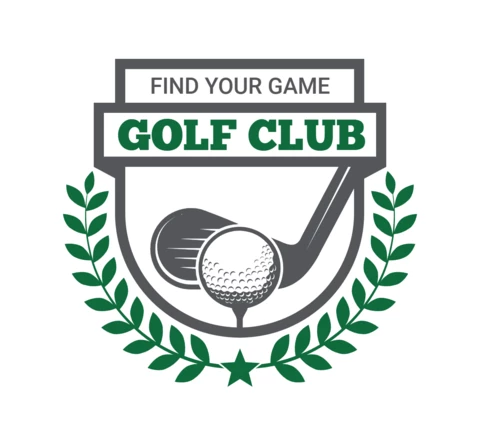 Szablon projektu logo sportowego turnieju klubu golfowego