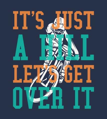 Mountain Biker Vintage T-shirt Design Template