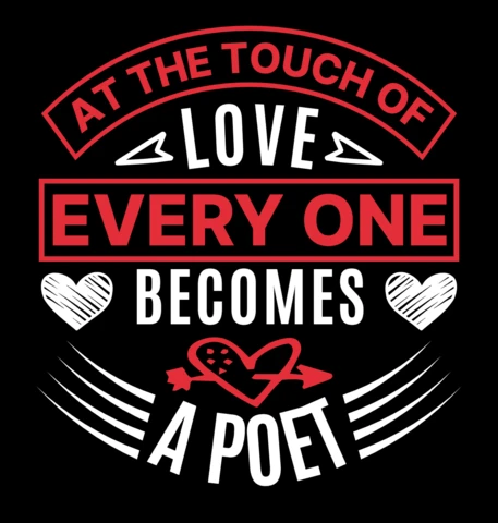 Love-Inspired Typography Design Template for Poetic Expressions