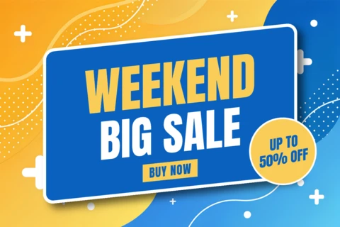 Modern Sale Announcement Template with Bold Typography for Promotional Flyers