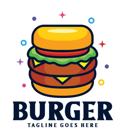 Burger Logo Design Template
