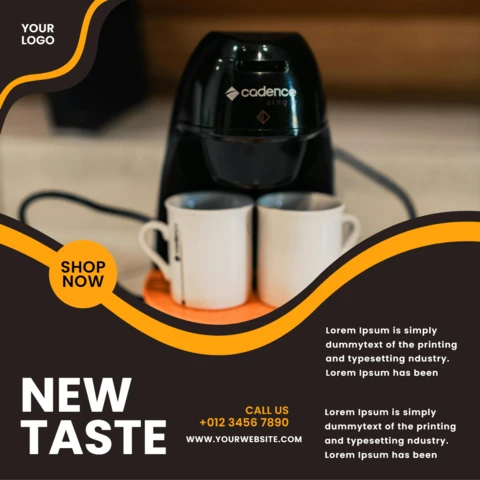 New Taste Social Media Post Design Template