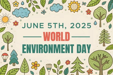 Playful Hand-Drawn World Environment Day Design Template