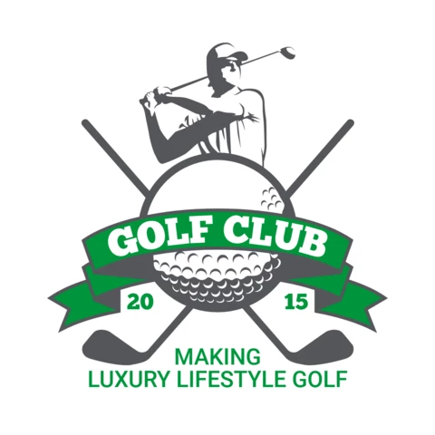 Golf Club Tournament Sports Logo Design Template