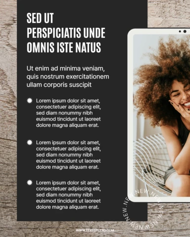 Natürliche Schönheit instagram post design Vorlage