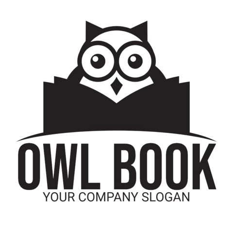 Owl Book Logo Design Template
