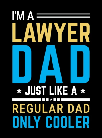 I'm A Lawyer Dad T-shirt Design Template